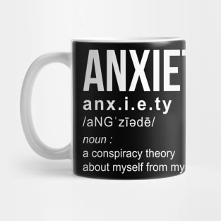 Anxiety Definition Funny Quote Gift for Familly Mug